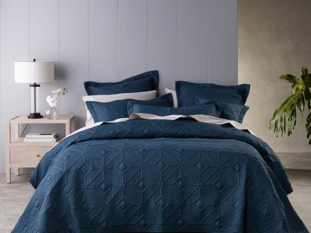 Kazimir Navy Coverlet Set By Bianca Online