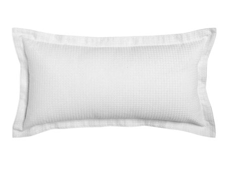 Ascot White 30x60cm Long Filled Cushion by Logan and Mason Platinum For Cheap