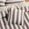 Vintage Stripe Tiramisu Cushion 48 x 48cm by Linen house For Cheap