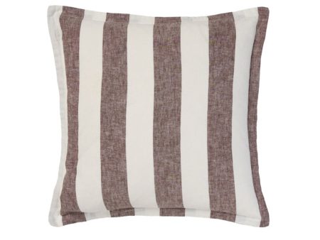 Vintage Stripe Tiramisu Cushion 48 x 48cm by Linen house For Cheap