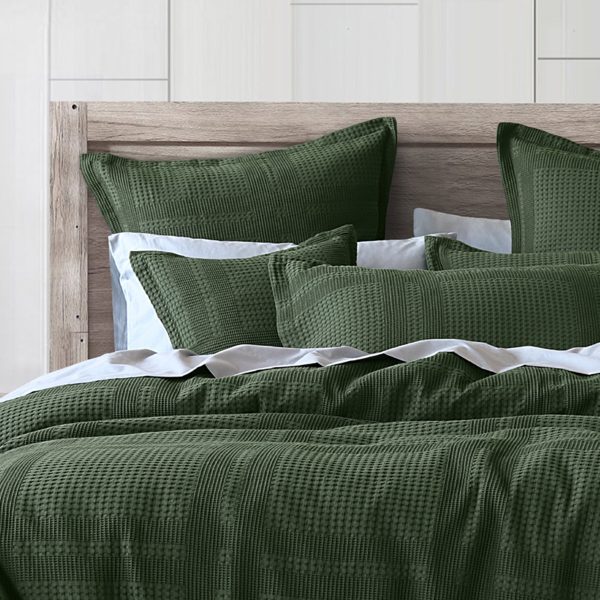 Sussex Forest Green Quilt Cover Set By Bianca Hot on Sale