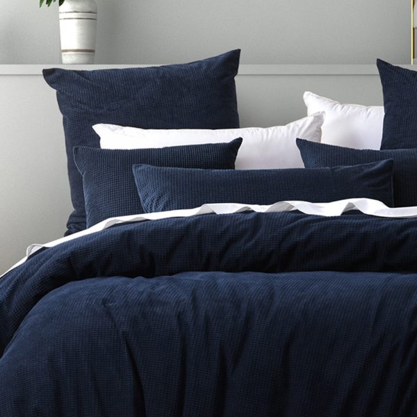 Lebron Indigo Quilt Cover Set By Bianca Hot on Sale