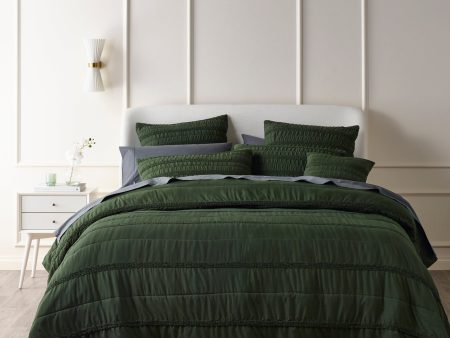 Vienna Green Bedspread Set By Bianca Discount