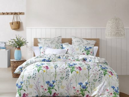 Floriana Ivory Quilt Cover Set by Logan and Mason Supply