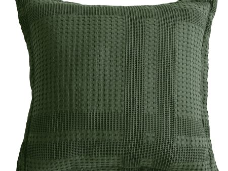 Sussex Square Forest Green Cushion by Bianca Sale