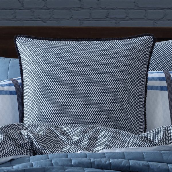 Yarmouth Blue European Pillowcase by Logan and Mason Discount