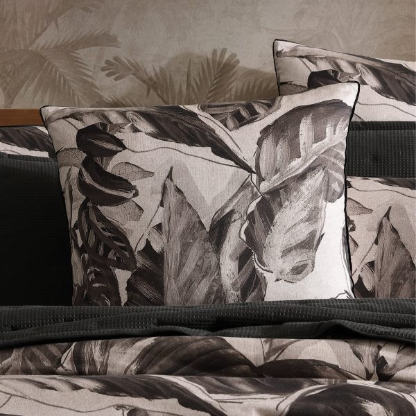 Elio Black European Pillowcase by Logan and Mason For Discount