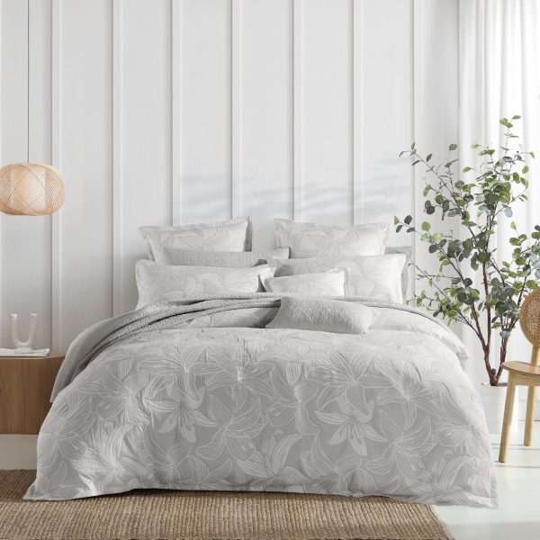 Grace Dove Quilt Cover Set by Logan and Mason Platinum Online