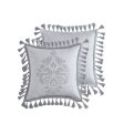 Orion Silver Square Cushion by Davinci For Discount