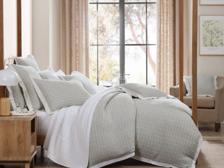 Kingston Moss Quilt Cover Set by Private Collection on Sale