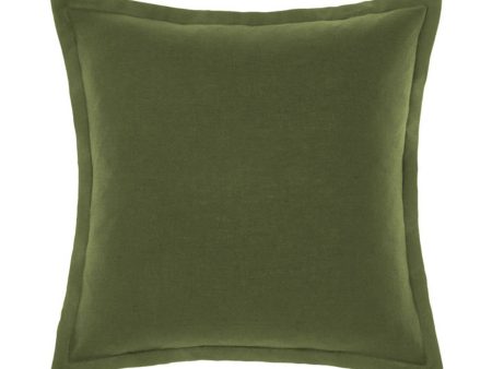 Nimes Fern Linen Tailored Cushion 48 x 48cm by Linen House Fashion