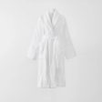 AVEN Australian Cotton Bath Robe WHITE by Sheridan Fashion