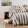 Vintage Stripe Tiramisu Quilt Cover Set by Linen House Online now