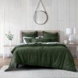 Sussex Forest Green Quilt Cover Set By Bianca Hot on Sale