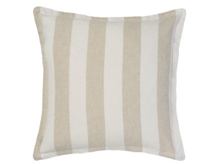 Vintage Stripe Natural European Pillowcase by Linen House Hot on Sale