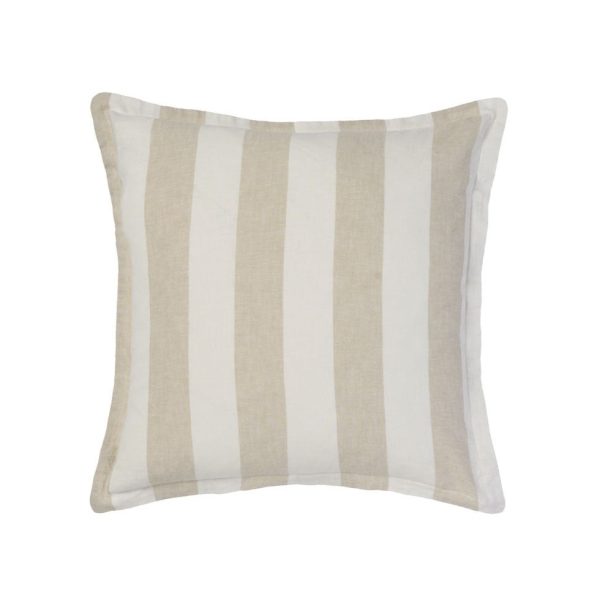 Vintage Stripe Natural European Pillowcase by Linen House Hot on Sale