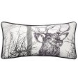 Alpine Stag Oblong Taupe Cushion by Bianca Cheap