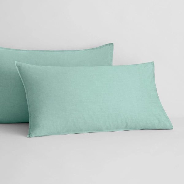 Reilly Arctic Green Quilt Cover Set by Sheridan Fashion