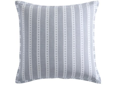 Urban Stripe Charcoal European Pillowcase by Logan and Mason For Cheap