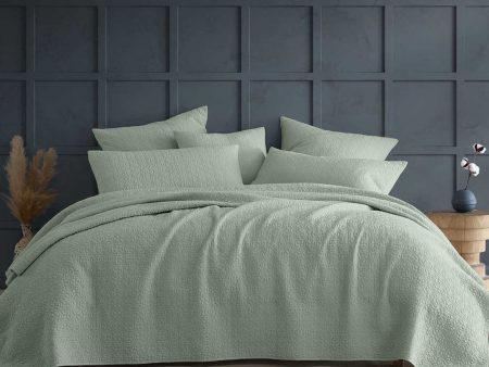 Kayo Sage Coverlet by Logan & Mason Platinum Cheap