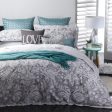 Verona Charcoal Quilt Cover Set by Logan & Mason Hot on Sale