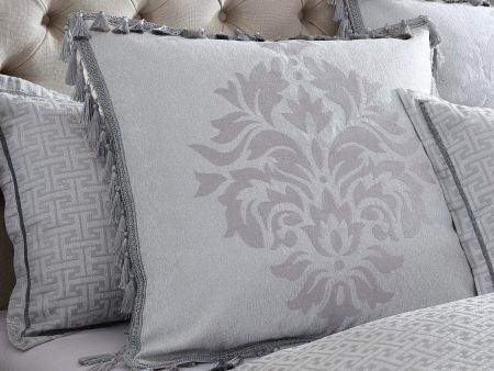 Orion Silver European Pillowcase by Davinci Fashion