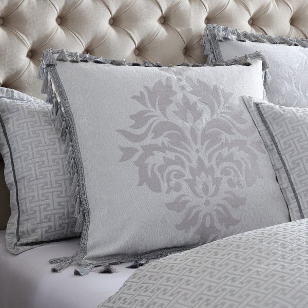 Orion Silver Square Cushion by Davinci For Discount