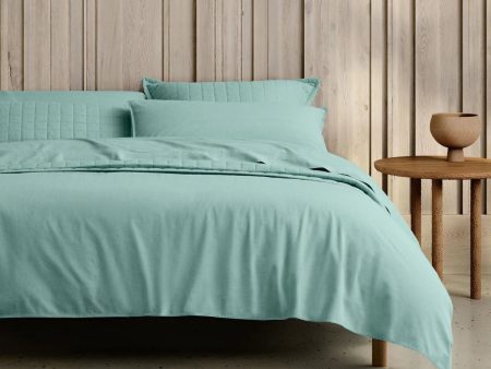 Reilly Arctic Green Quilt Cover Set by Sheridan Fashion