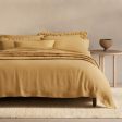 Abbotson Ochre Linen Standard Pillowcase Pair by Sheridan Online now