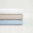 Chateau 210THC Polyester Cotton Flat Sheet or Fitted Sheet WHITE by Bambury Commercial Discount