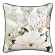 Giselle White Square Velvet Cushion by Bianca Fashion