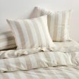 Vintage Stripe Natural European Pillowcase by Linen House Hot on Sale