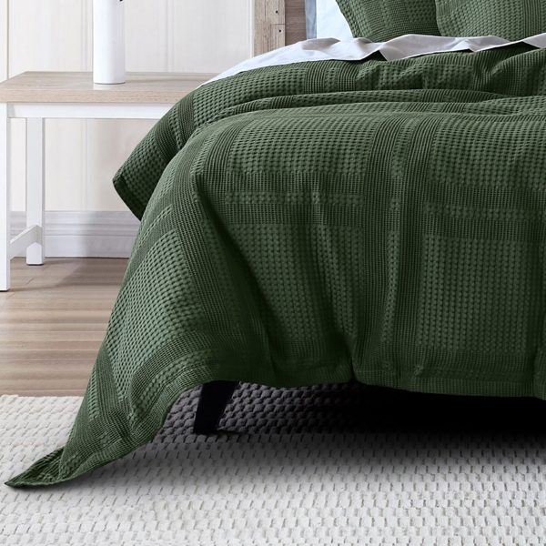 Sussex Forest Green Quilt Cover Set By Bianca Hot on Sale