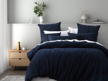 Lebron Indigo Quilt Cover Set By Bianca Hot on Sale