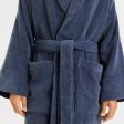 AVEN Australian Cotton Bath Robe INDIGO by Sheridan Supply