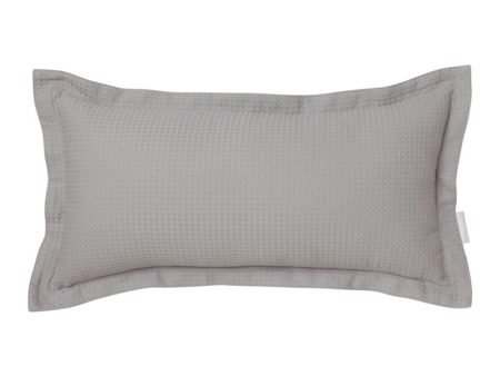 Ascot Pewter 30x60cm Long Filled Cushion by Logan and Mason Platinum Discount