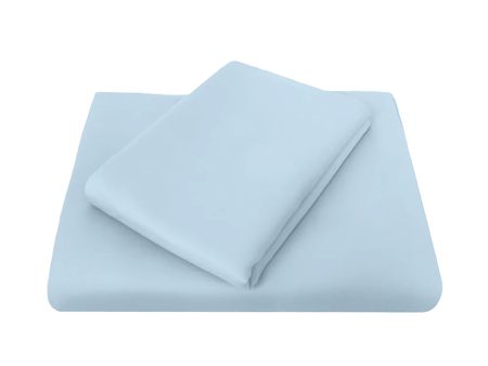 Chateau 210THC Polyester Cotton Flat Sheet or Fitted Sheet BLUE by Bambury Commercial For Sale