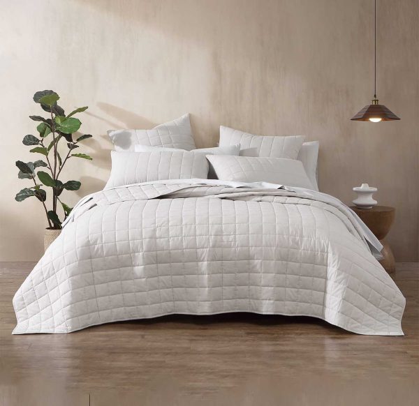 Rhodes Silver Coverlet  by Logan & Mason Sale