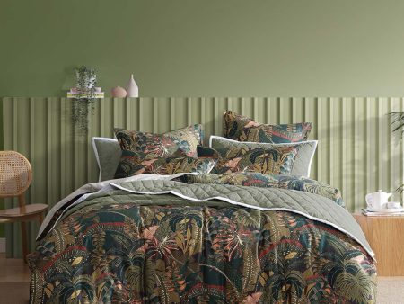 Zawadi Green Quilt Cover Set by Logan and Mason Fashion