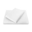 Chateau 210THC Polyester Cotton Flat Sheet or Fitted Sheet WHITE by Bambury Commercial Discount