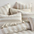 Vintage Stripe Natural Cushion 48 x 48cm by Linen house Fashion