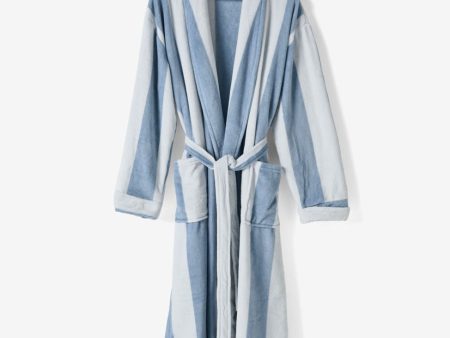 Plush Ocean City CORNFLOWER Bathrobe by Linen House For Sale