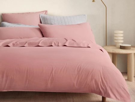 Bayley ROSE Washed Percale Quilt Cover Set by Sheridan Discount