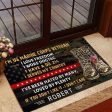 Veteran door mat with your name - I have served my country Marine Corps Online now