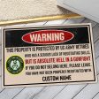 Personalized door mat with your name - Proud veteran lives here Army Supply