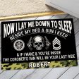 Personalized Door Mat for a Veteran - I Lay Me Down To Sleep Online now