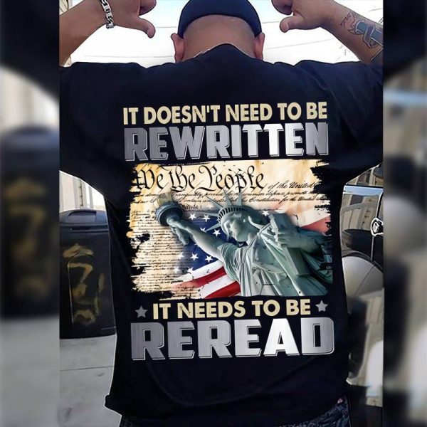 Veteran T-shirt - It Needs To Be Reread Fashion