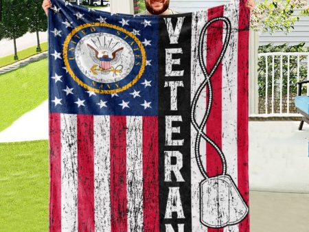 Veteran blanket - Proud veteran sleep here Navy Hot on Sale