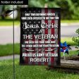 Personalized Flag For A Veteran - Jesus Christ & The Veteran Cheap