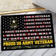 Veteran door mat with your name - Pride Sale